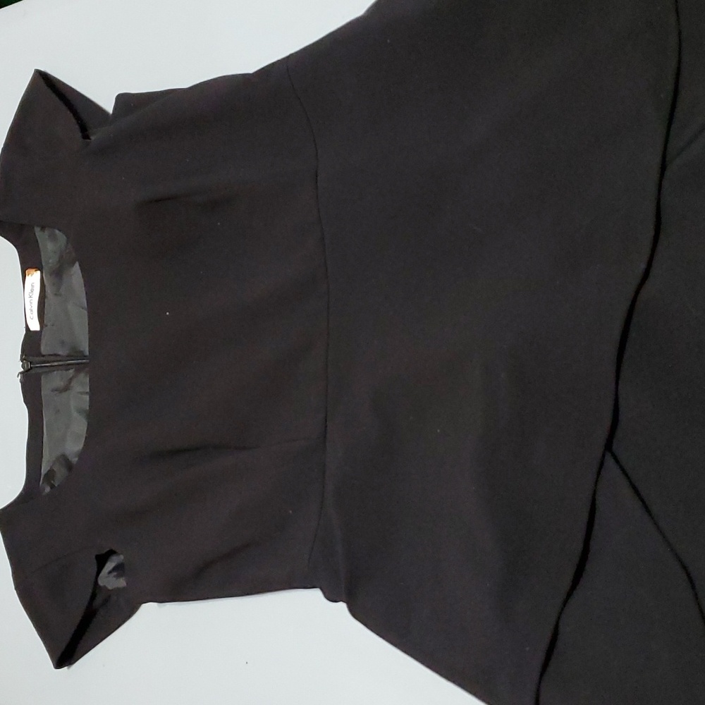 Calvin Klein Black Layered Dress Size 2 Workplace/Business